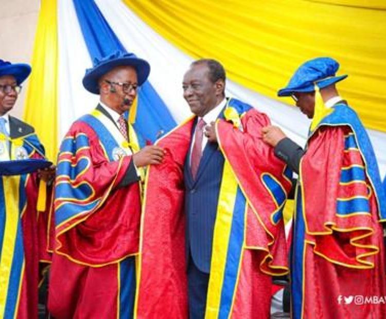 Dr. Kwame Addo Kufuor Sworn-In As The First Chancellor Of KsTU