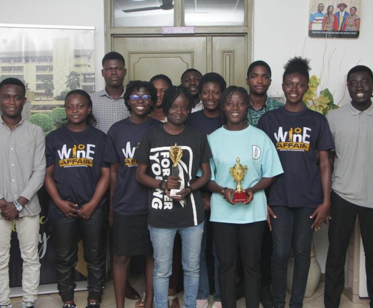 KsTU's INGENIOUS STUDENTS TRIUMPH AT WINE INNOVATION CHALLENGE, PRESENT TROPHY TO UNIVERSITY MANAGEMENT